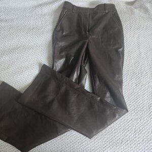 Babaton Vegan Leather flared pants